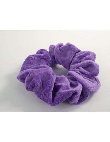 GUMKA DUŻA SCRUNCHIE MEGA XXL AKSAMITNA ŚR. 14 CM FIOLETOWY FIOŁKOWY