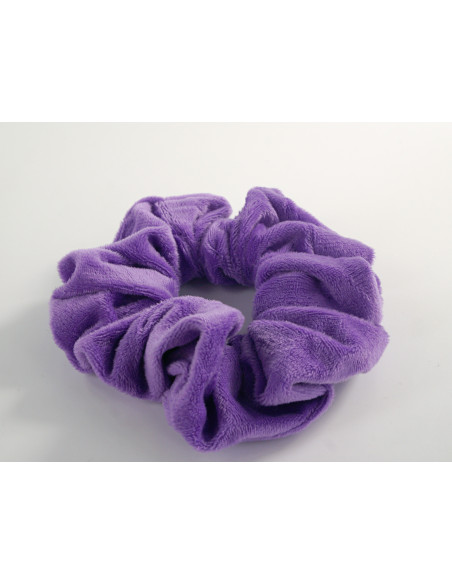 GUMKA DUŻA SCRUNCHIE MEGA XXL AKSAMITNA ŚR. 14 CM FIOLETOWY FIOŁKOWY