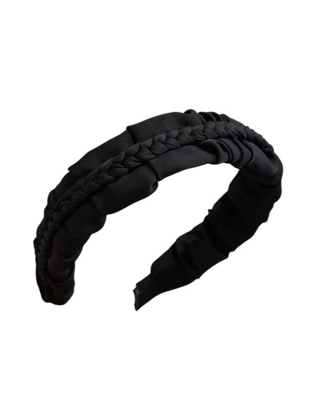 OPASKA do Włosów MARSZCZONA WARKOCZ   Lolita Akcesoria CZARNY