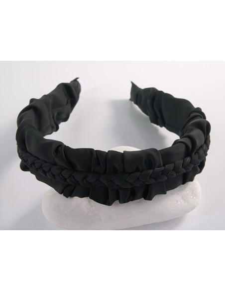 OPASKA do Włosów MARSZCZONA WARKOCZ   Lolita Akcesoria CZARNY