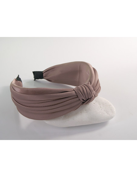 OPASKA do Włosów WĘZEŁ SUPEŁ MARSZCZONA SATYNA Lolita Akcesoria BRUDNY RÓŻ