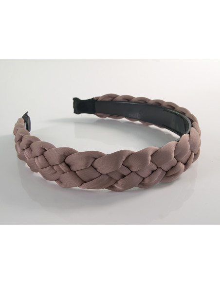 OPASKA do Włosów PLECIONA WARKOCZ   Lolita Akcesoria BRUDNY RÓŻ NUDE