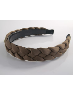 OPASKA do Włosów PLECIONA WARKOCZ   Lolita Akcesoria TAUPE 2