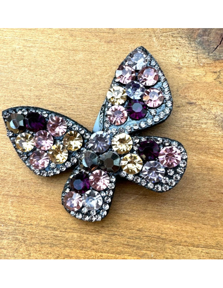 Spinka do włosów BŁYSZCZĄCY WIECZOROWY MOTYL AKCESORIA LOLITA