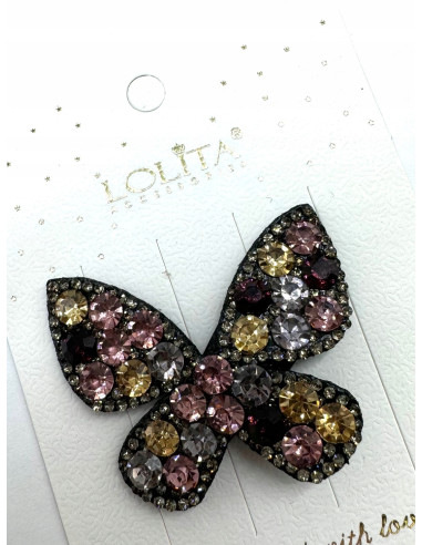 Spinka do włosów BŁYSZCZĄCY WIECZOROWY MOTYL...