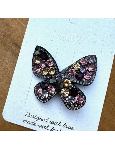 Spinka do włosów BŁYSZCZĄCY WIECZOROWY MOTYL...