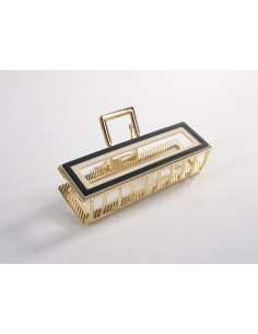 KLAMRA DO WŁOSÓW SZCZĘKOWA PROSTOKĄTNA  Lolita Akcesoria