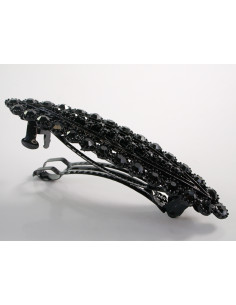 KLAMRA SZCZĘKOWA AZUROWA CZARNA   LOLITA AKCESORIA CZARNY