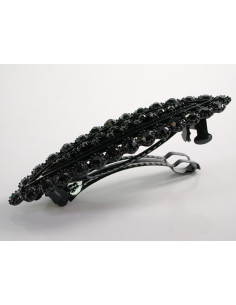 KLAMRA SZCZĘKOWA AZUROWA CZARNA   LOLITA AKCESORIA CZARNY 2