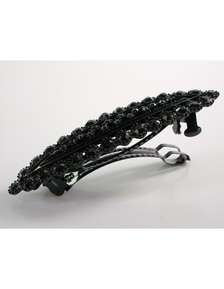 KLAMRA SZCZĘKOWA AZUROWA CZARNA   LOLITA AKCESORIA CZARNY