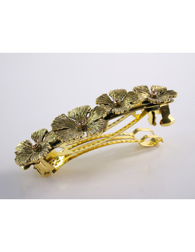 KLAMRA SZCZĘKOWA ZŁOTE KWIATY  LOLITA AKCESORIA...