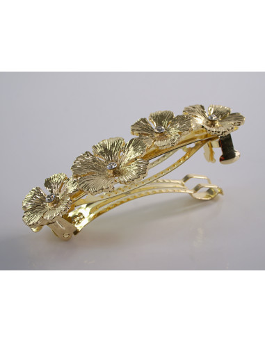 KLAMRA SZCZĘKOWA ZŁOTE KWIATY  LOLITA AKCESORIA...