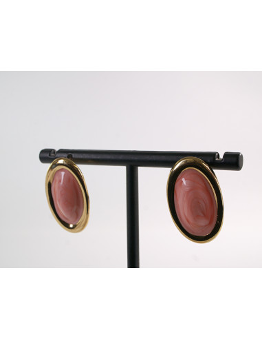 Kolczyki ZŁOTO- ŁOSOSIOWE ELIPSY  LOLITA...