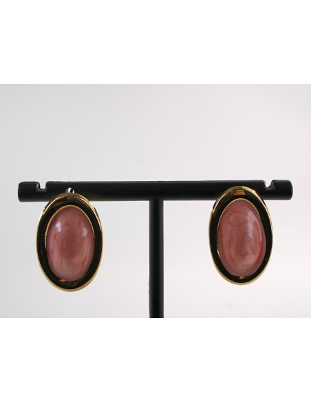 Kolczyki ZŁOTO- ŁOSOSIOWE ELIPSY  LOLITA AKCESORIA STAL CHIRURGICZNA