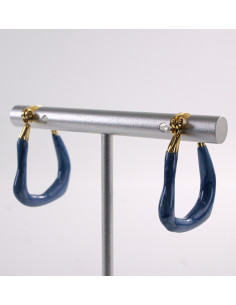 Kolczyki ZŁOTO- NIEBIESKIE KAJDANKI  LOLITA AKCESORIA... 2