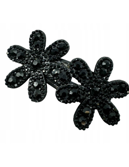 Spinka do włosów CZARNE KWIATKI KWIATY KWIAT AKCESORIA LOLITA