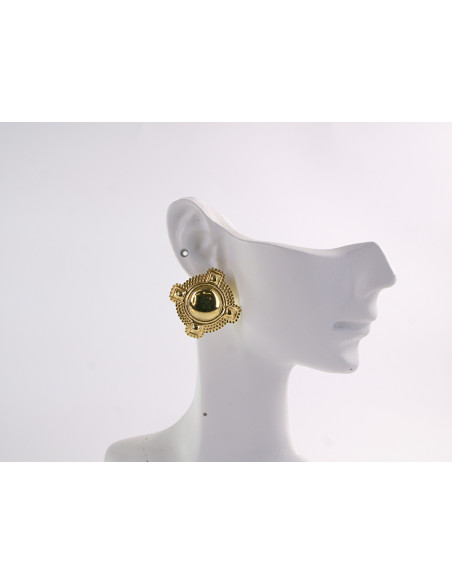 Kolczyki ZŁOTE MARYNARSKIE GUZIKI  LOLITA AKCESORIA STAL CHIRURGICZNA