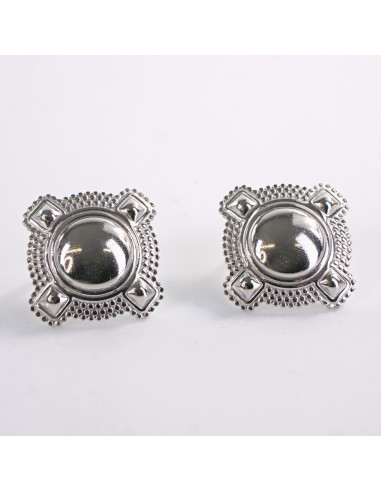 Kolczyki SREBRNE MARYNARSKIE GUZIKI  LOLITA...