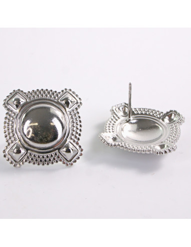 Kolczyki SREBRNE MARYNARSKIE GUZIKI  LOLITA...