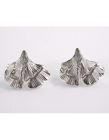 Kolczyki SREBRNE LIŚCIE MIŁORZĘBU LOLITA...