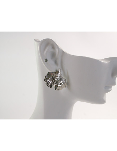 Kolczyki SREBRNE LIŚCIE MIŁORZĘBU LOLITA AKCESORIA STAL CHIRURGICZNA