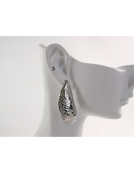 Kolczyki SREBRNE ASYMETRYCZNE KROPLE LOLITA AKCESORIA STAL CHIRURGICZNA