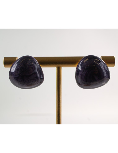 Kolczyki NIEREGULARNE FIOLETOWE MELANŻ  LOLITA...