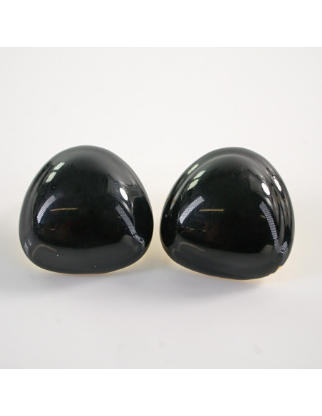 Kolczyki NIEREGULARNE CZARNE    LOLITA AKCESORIA STAL CHIRURGICZNA