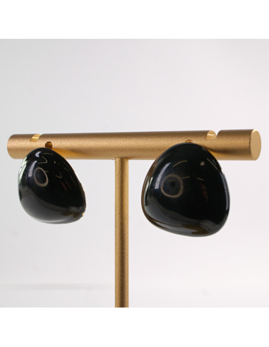 Kolczyki NIEREGULARNE CZARNE    LOLITA...