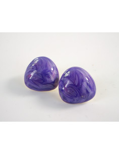 Kolczyki NIEREGULARNE FIOLETOWE MELANŻ  LOLITA AKCESORIA...