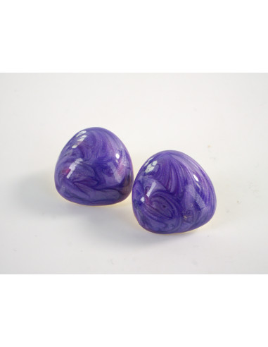 Kolczyki NIEREGULARNE FIOLETOWE MELANŻ  LOLITA...