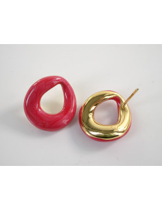 Kolczyki NIEREGULARNE ASYMETRYCZNE KÓŁKA LOLITA AKCESORIA... 2