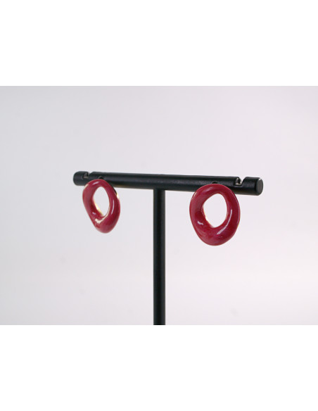 Kolczyki NIEREGULARNE ASYMETRYCZNE KÓŁKA LOLITA AKCESORIA STAL CHIRURGICZNA