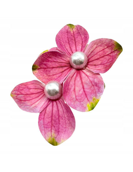 Spinka do włosów KWIAT RÓŻOWA ORCHIDEA HAWAJE KWIATY AKCESORIA LOLITA