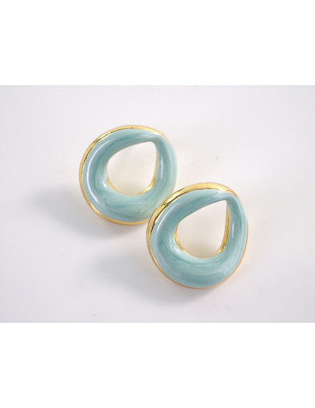 Kolczyki NIEREGULARNE ASYMETRYCZNE KÓŁKA LOLITA AKCESORIA STAL CHIRURGICZNA