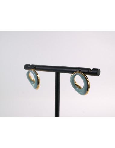 Kolczyki NIEREGULARNE ASYMETRYCZNE KÓŁKA LOLITA...