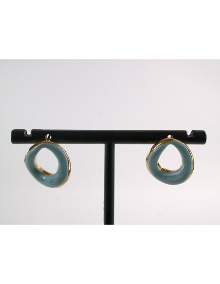 Kolczyki NIEREGULARNE ASYMETRYCZNE KÓŁKA LOLITA AKCESORIA STAL CHIRURGICZNA