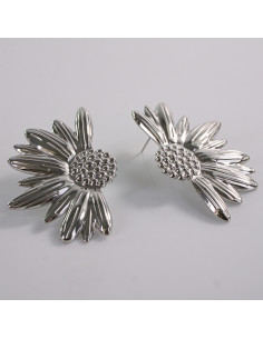 Kolczyki SREBRNE ASYMETRYCZNE KWIATY  LOLITA AKCESORIA... 2