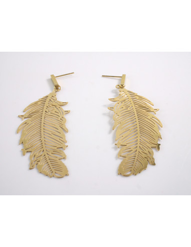 Kolczyki ZŁOTE LISCIE LISTKI   LOLITA AKCESORIA...