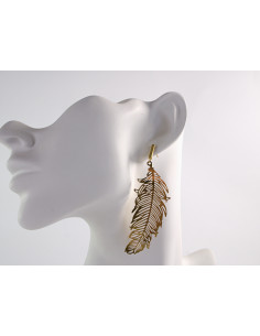 Kolczyki ZŁOTE LISCIE LISTKI   LOLITA AKCESORIA STAL... 2