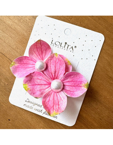 Spinka do włosów KWIAT RÓŻOWA ORCHIDEA HAWAJE...