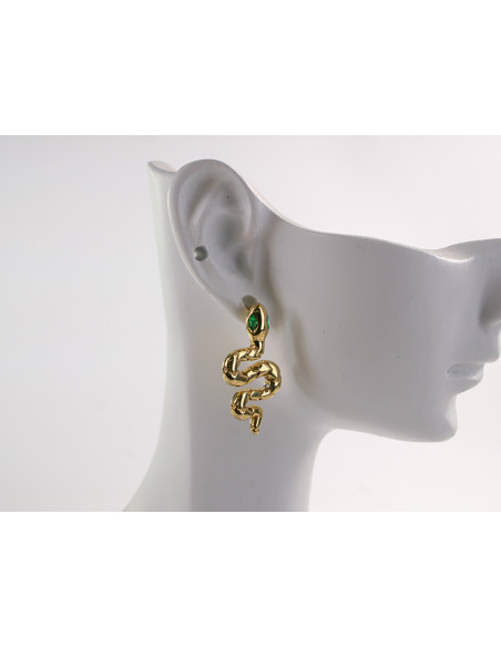 Kolczyki BOHO WĄŻ ZŁOTE WĘŻE LOLITA AKCESORIA STAL CHIRURGICZNA