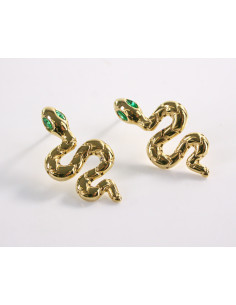 Kolczyki BOHO WĄŻ ZŁOTE WĘŻE LOLITA AKCESORIA STAL... 2