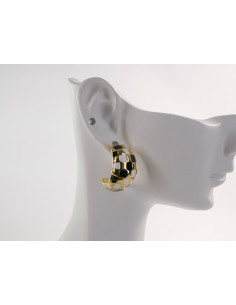 Kolczyki ZŁOTE ZAWIJASY ROGALE  STAL CHIRURGICZNA LOLITA... 2