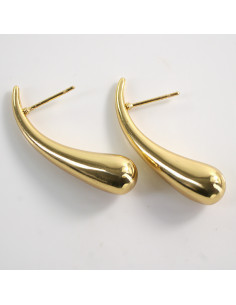 Kolczyki DŁUGIE KROPLE ŁEZKI  STAL CHIRURGICZNA LOLITA...