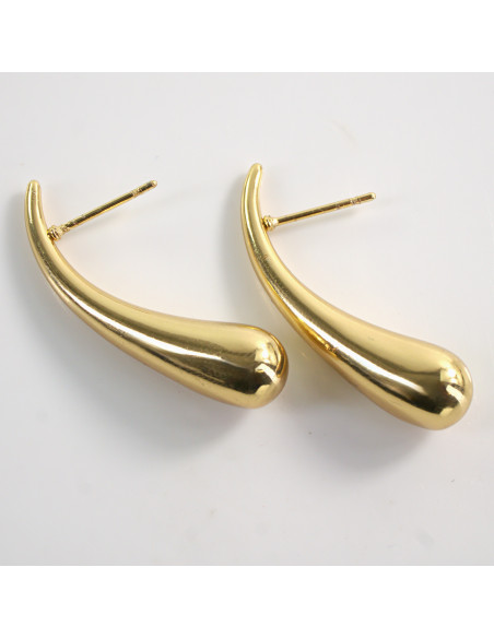 Kolczyki DŁUGIE KROPLE ŁEZKI  STAL CHIRURGICZNA LOLITA AKCESORIA 3,5 CM