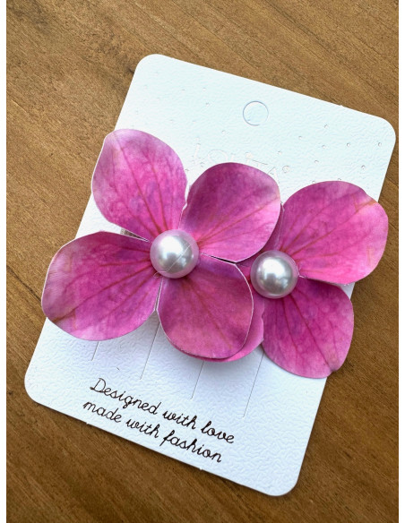 Spinka do włosów KWIAT RÓŻOWA ORCHIDEA HAWAJE KWIATY AKCESORIA LOLITA