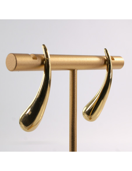 Kolczyki DŁUGIE KROPLE ŁEZKI  STAL CHIRURGICZNA LOLITA AKCESORIA 3,5 CM