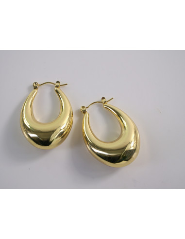 Kolczyki DMUCHANE KOŁA ELIPSY STAL CHIRURGICZNA...