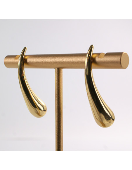 Kolczyki DŁUGIE KROPLE ŁEZKI  STAL CHIRURGICZNA LOLITA AKCESORIA 3,5 CM